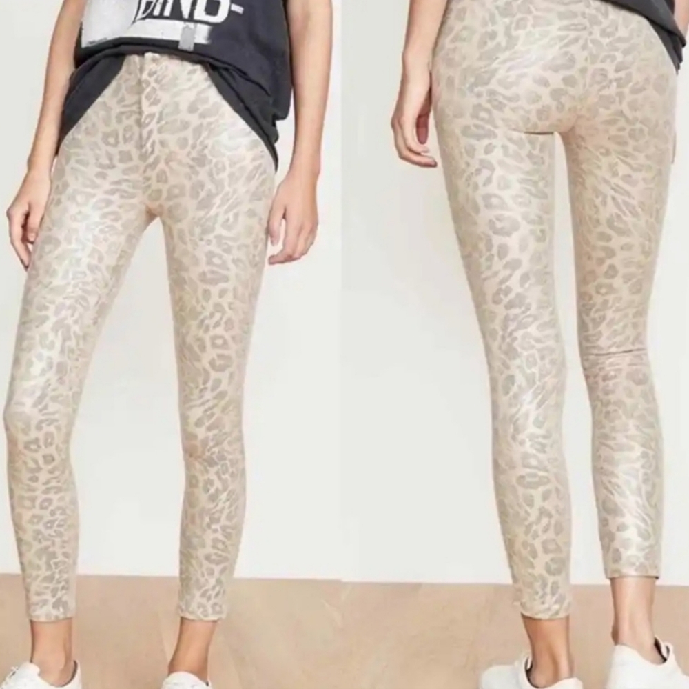 MOTHER High Waisted Seamless Looker Ankle Pant Snake Skin Print Size 31 NWOT'S